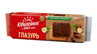 Печенье Юбилейное, ореховое с темной глазурью, 116 г