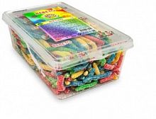 Жев.Мармелад BEBETO"WACKY STICKS FIZZY"1.326кг.(вкус тутти-фрутти)*156шт (пласт.Контейнер)