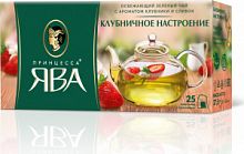 Чай зеленый Принцесса ЯВА Клубничное настроение, 25 пакетиков