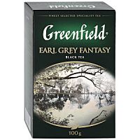 Чай Greenfield Earl Grey Fantasy черный листовой с ароматом бергамота 100 г