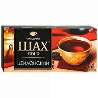 Чай черный ШАХ голд Индийский 100 пакетиков