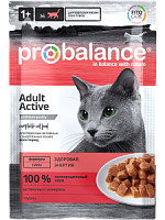 Корм 85г ProBalanse Active крнсервир.для активных кошек пауч *25 АКЦИЯ
