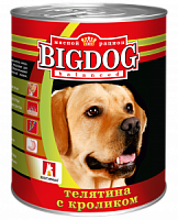 Консервы для собак Зоогурман Big Dog, телятина с кроликом, 850 г 