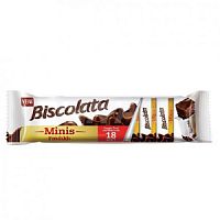 Вафли"Biscolata Minis"в молочном шоколаде с ореховым кремом *117гр.*24